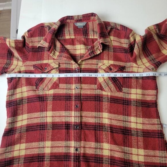 NATURAL reflections plaid button shacket overshirt rustic 1x - Picture 7 of 10